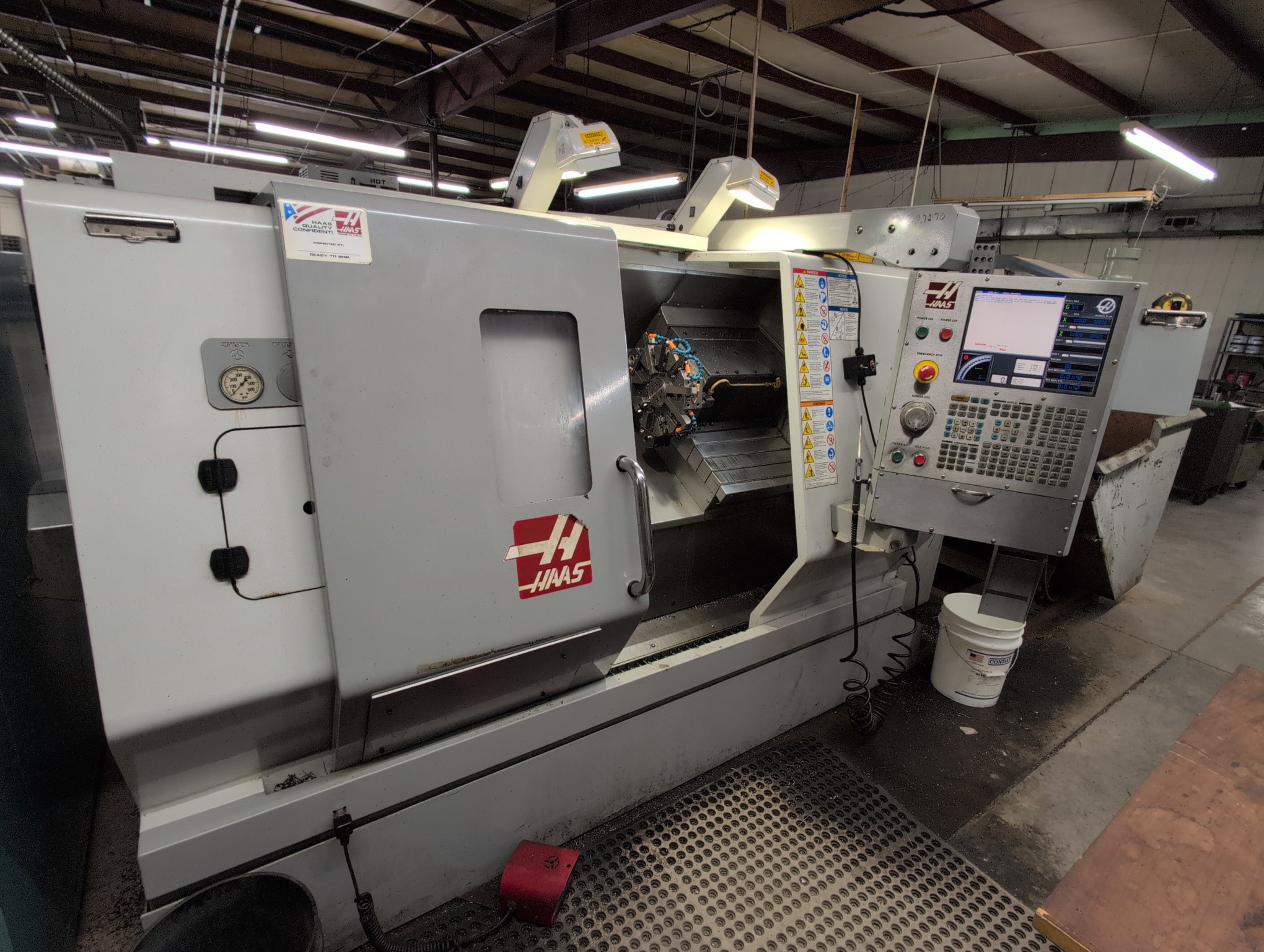 Haas CNC lathe on the Production Machine & Tool shop floor